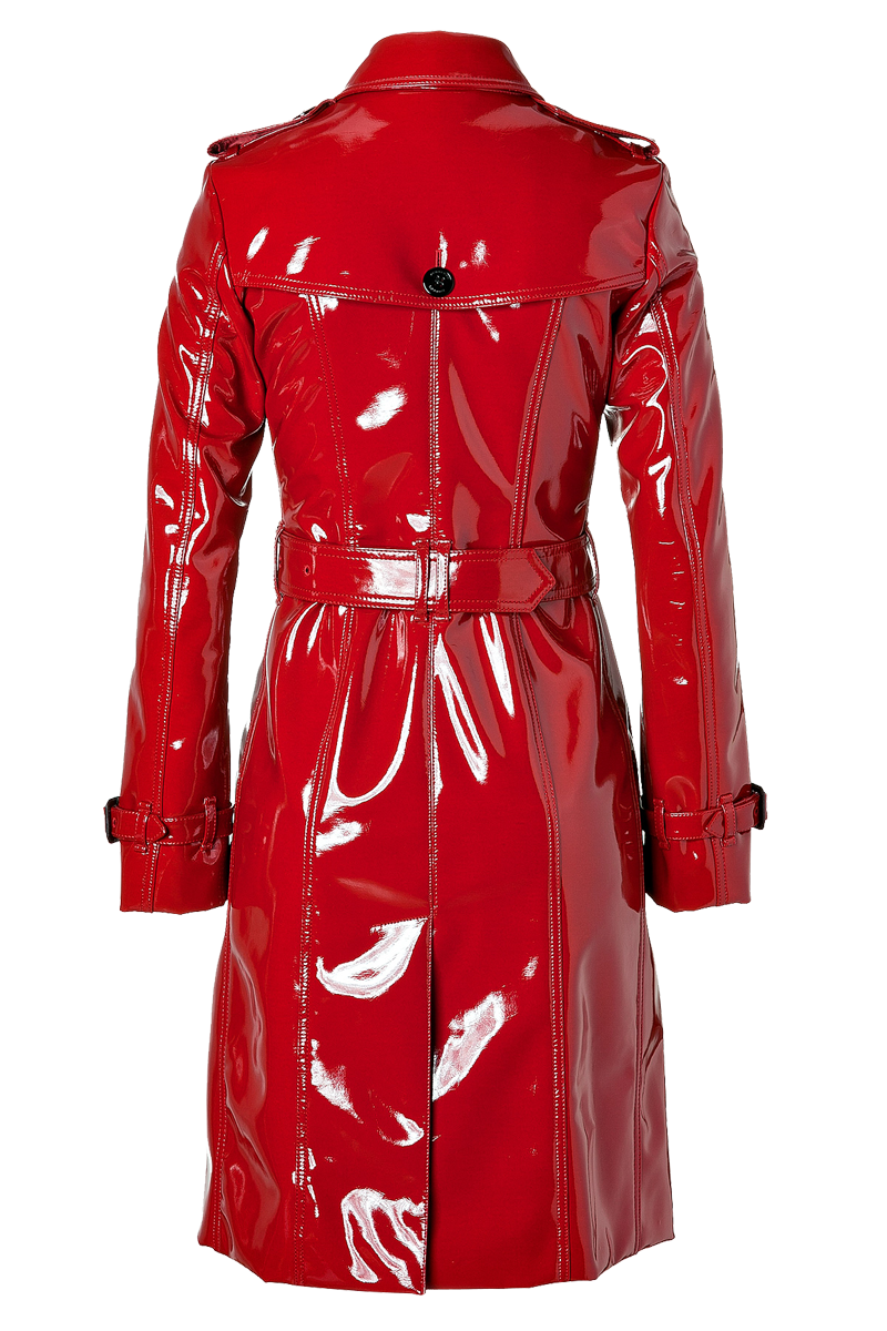 Styling the lacquer red Burberry London Queenscourt Trench Coat - My ...