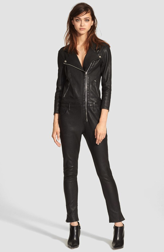 Kylie Jenner makses black leather jumpsuits fashionable?